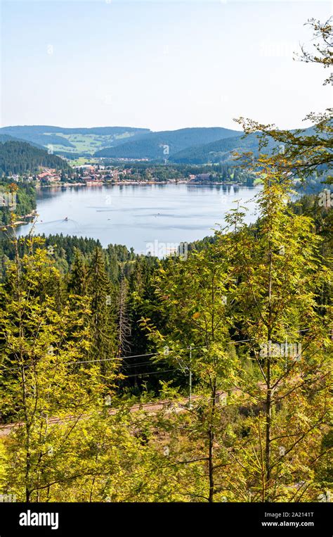 Black Forest In Bavaria Germany Lake Titisee Surrounded By Unspoilt