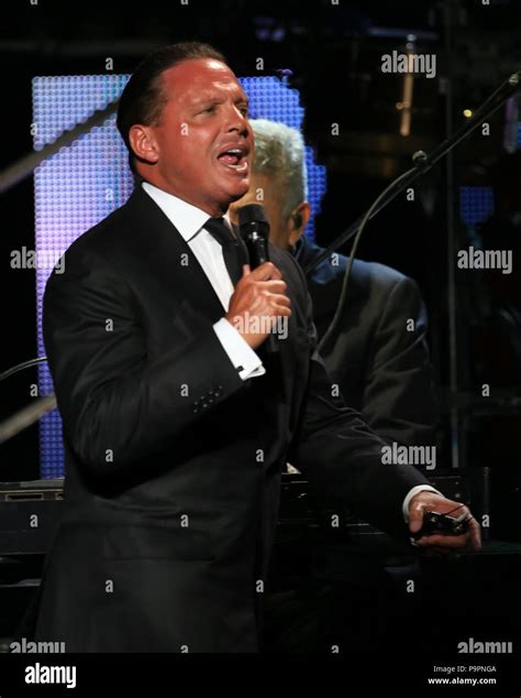 Mexican Singer Luis Miguel During His Concert At The Multipurpose
