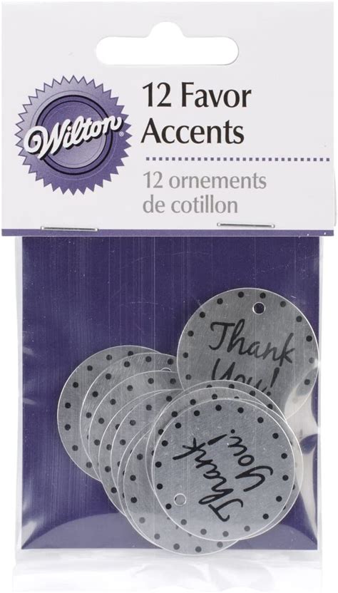 Wilton Thank You Favour Accents 12 Pack Uk Home And Kitchen
