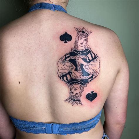 30 Queen Of Spades Tattoos Meaning And Symbolism University Vip