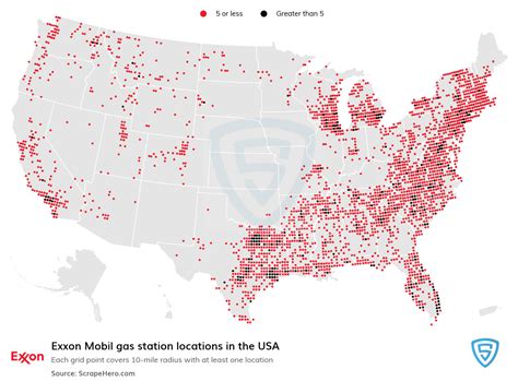 Number Of Exxon Mobil Locations In The Usa In 2023 Scrapehero