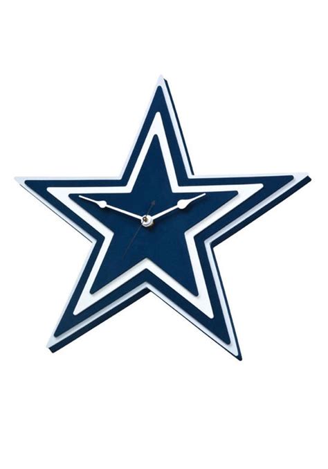 The dallas cowboys' blue star logo is associated with the team is one of the best known logos in sports. NFL Dallas Cowboys Logo Foam Clock