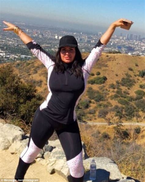 Mercedes Mj Javid Shows Off Sexy Silhouette After Hike Daily Mail Online