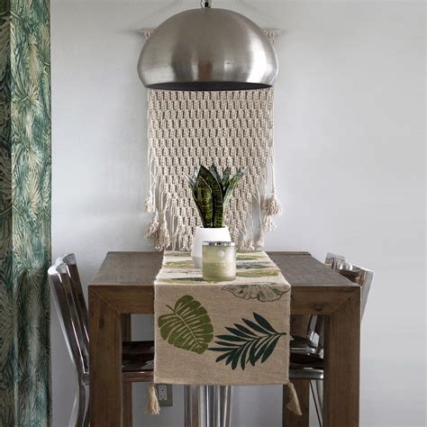 Daily replenishment of works of authorship. #1 Handmade Printed Hemp Table Throw For Environment ...