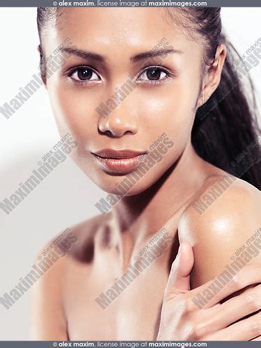 beautiful exotic mixed race asian woman natural beauty portrait fashion commercial fine art