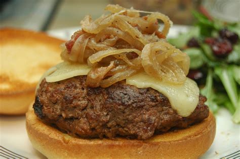 Maybe you would like to learn more about one of these? Bison Burger with Caramelized Onions and Bacon - Eva Minette