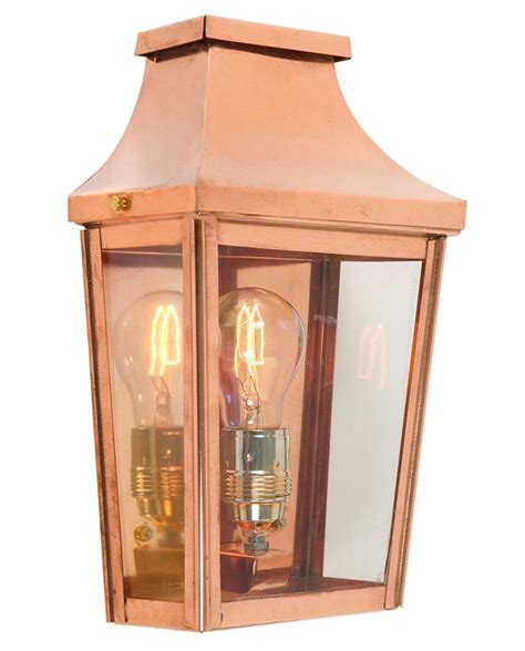 Norlys Chelsea Small Flush 1 Light Copper Outdoor Wall Lantern Cs72 Copper