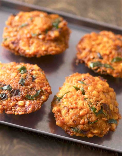 Chapathi side tamil but side korma. Aama Vadai ,Masala Paruppu Vadai Recipe - Spiced Fried ...