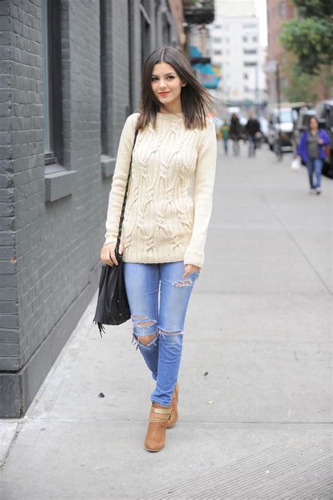 Maybe you would like to learn more about one of these? Victoria Justice in Ripped Jeans - Out in Brooklyn, November 2014