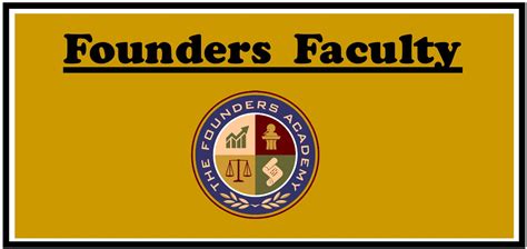 faculty the founders academy