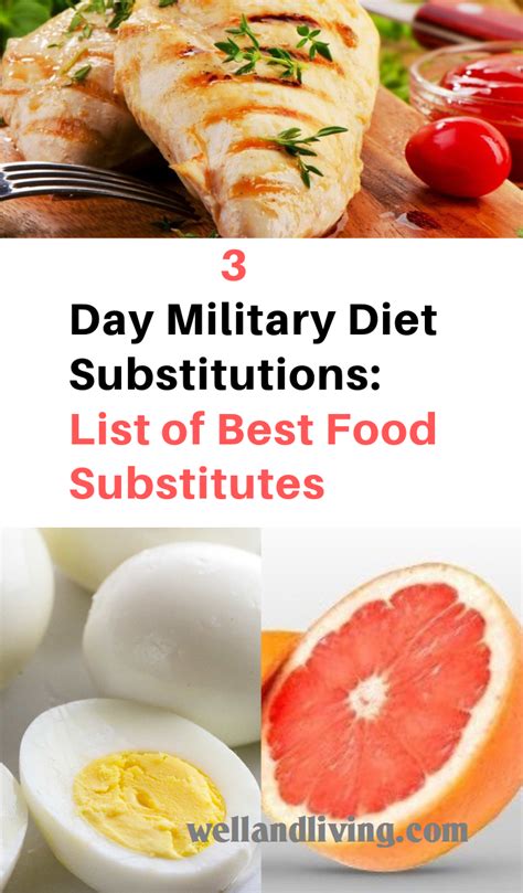 3 Day Military Diet Substitutions List Of Best Food Substitutes Saayla