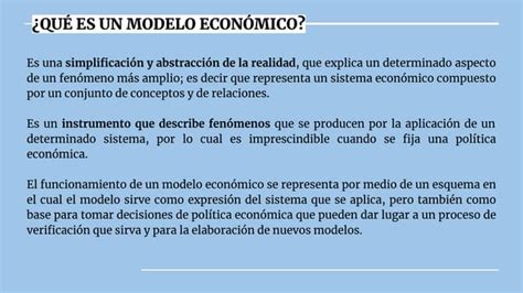 Modelo Economico Ppt