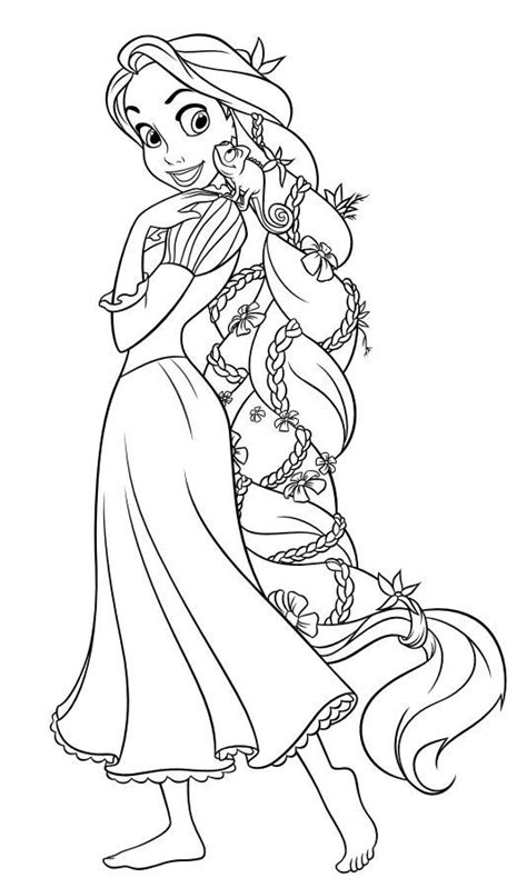 coloriαge Tangled coloring pages, Rapunzel coloring pages, Disney