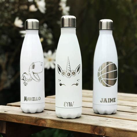 Personalised Water Bottles For Kids Children Thermos Etsy Uk