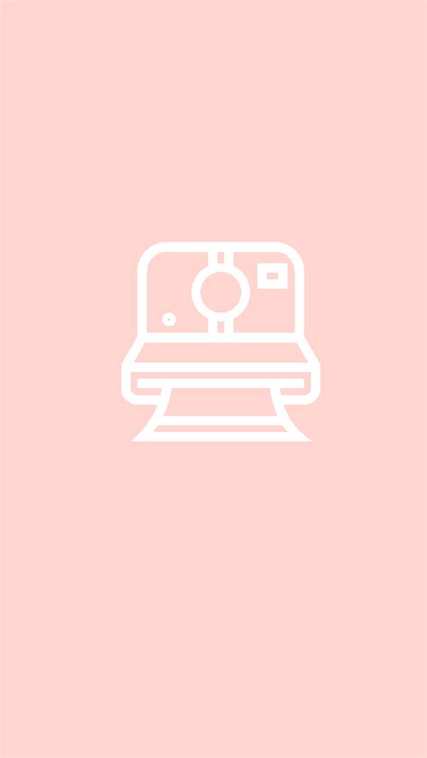 Icon pink aesthetic wallpaper roblox logo cute. pink polaroid Instagram story highlights template ...