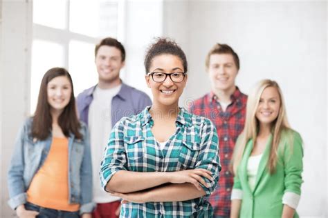 Group Of Students At School Stock Image Image Of Group Student 40040693