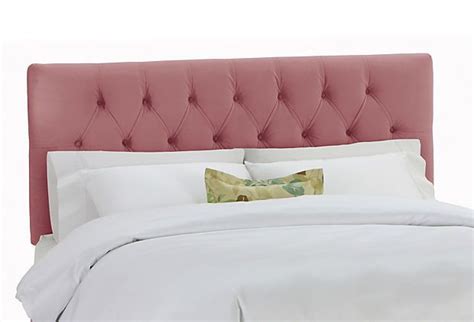 Pink Padded Button Tufted Headboard Tufted Headboard Tufted