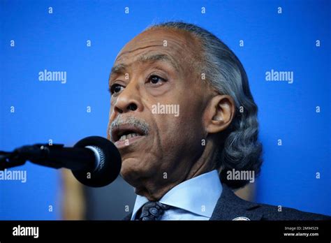 New York City Usa 16th Jan 2023 Activist Al Sharpton Speaks During The Martin Luther King Jr