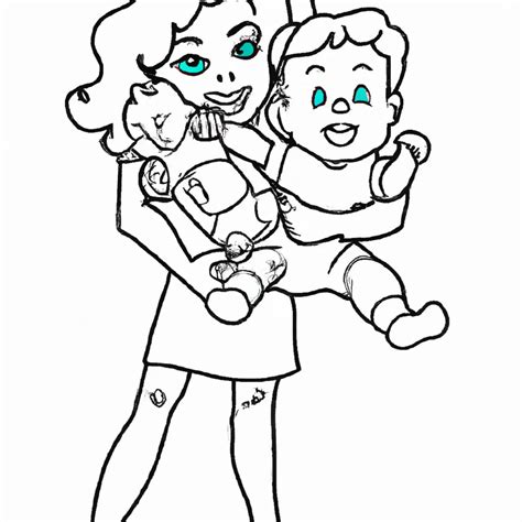 Encantadores Desenhos De Mamãe E Bebê Para Colorir