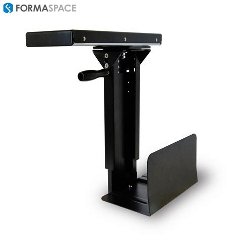 Cpu Holder With Swivel Extension Formaspace Save Workspace With A Horizontally Mounted Cpu