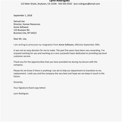 Editable Sample Letters Of Intent To Resign Army Officer Resignation