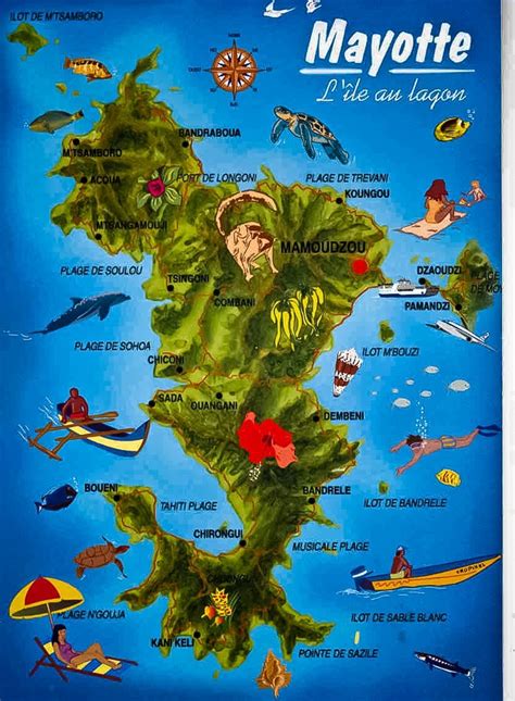 Pour éviter toute attente, nous vous. Map of Mayotte-take meh | WanderLust | Mayotte island ...