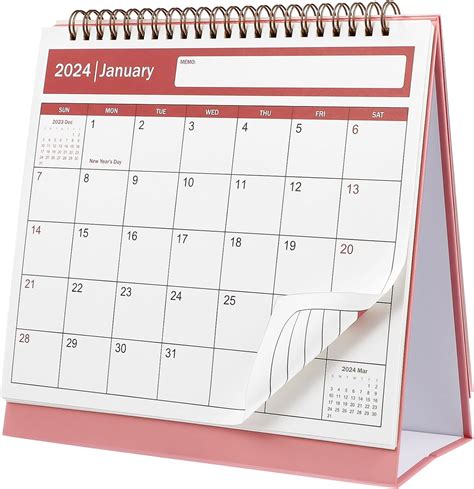 Nuobesty 2024 2025 Desktop Calendar Stand Up Desktop Year