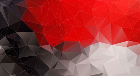 Red With Black Geometric Shapes Abstract Vector Background Free Download