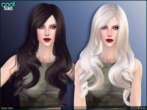 Sims 4 Hairs ~ The Sims Resource Roses Hair By Anto