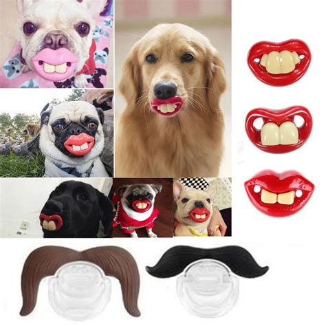 Dogs Toys Funny Lol Teeth Dummy Pacifier Soother Small Dog Bulldog Pug