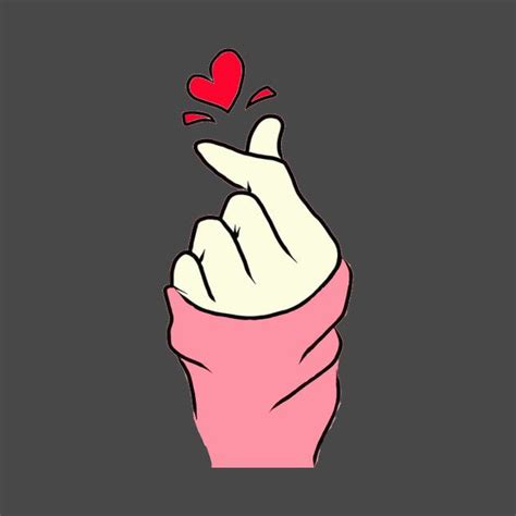 Check Out This Awesome Cute Saranghae Korean Finger Heart K Pop K Drama Love Shirt Design On