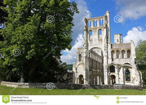 Jumieges Abbey Stock Photo Image Of Historical Normandy 97164976