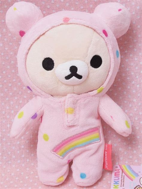 Rainbow Rilakkuma Bear Plushie So So So Cute Love The Rainbow