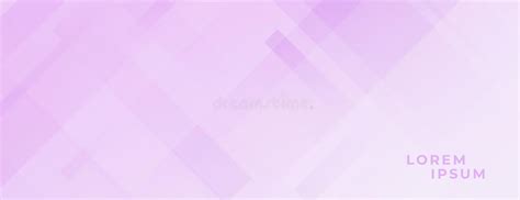 Soft Purple Pink Banner With Diagonal Lines Stock Vector Illustration