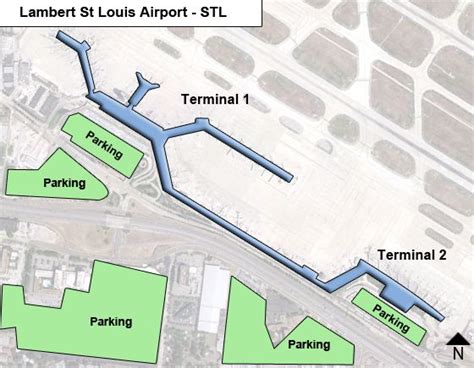 Lambert St Louis Stl Airport Terminal Map
