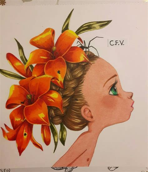 Coloriage wild 2 emmanuelle colin colored with faber castell