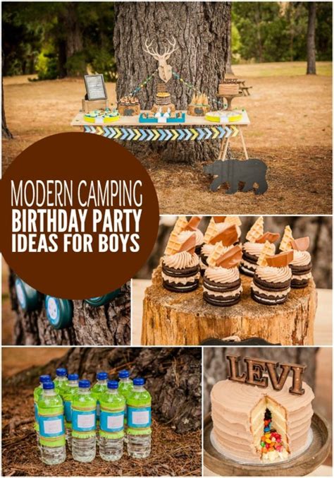 Things to consider while choosing birthday party games. Boy's Modern Camping Birthday Party | Spaceships and Laser ...