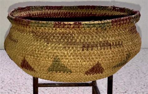 Antique Native American Indian Woven Basket