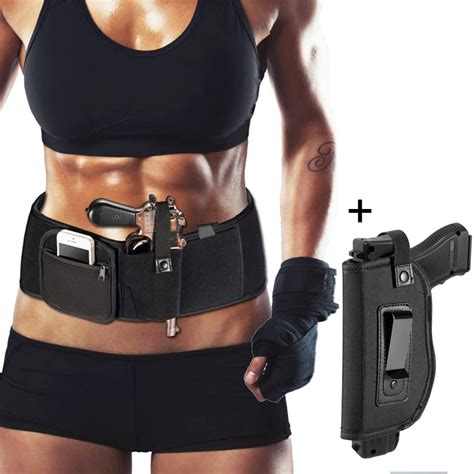 Belly Band Holster Concealed Carry Tactical Gun Elastic Belt Fits