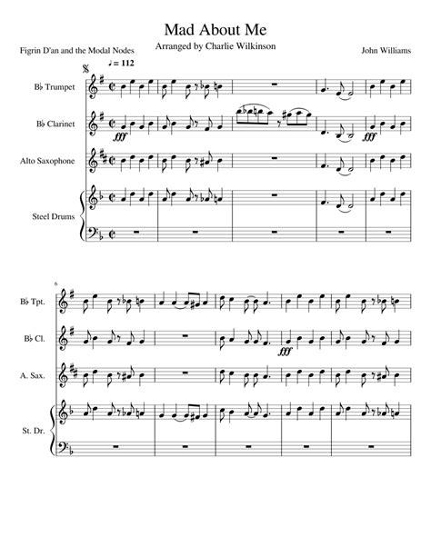 Sheets music for treble clef instruments (flute, recorder, violinists, oboe, clarinetists, saxophonists, trumpetists, horns.) enjoy our music and please, sharing our post with. Star Wars IV Cantina Band Song (Mad About Me) sheet music for Clarinet, Trumpet, Alto Saxophone ...