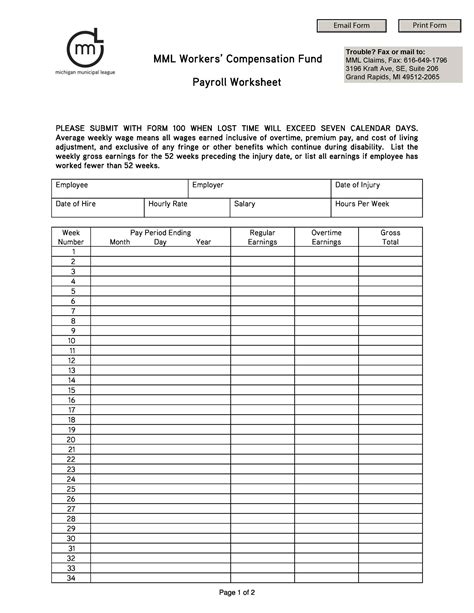 Free Payroll Report Template