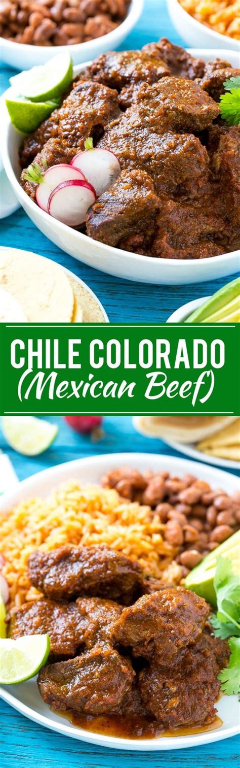 Chile colorado (sometimes spelled chili colorado) is a mexican dish featuring a red sauce and tender pieces of beef. Chile Colorado Recipe | Mexican Beef | Chili Colorado ...