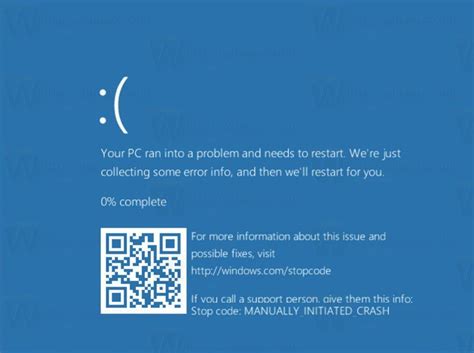 What causes blue screen of death? Enable Crash on Ctrl+Scroll Lock in Windows 10