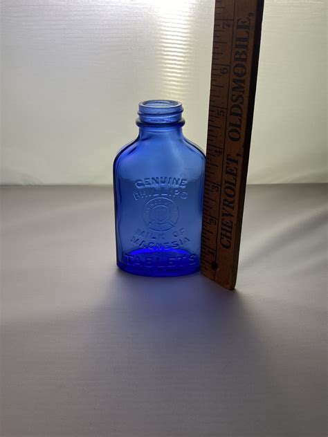 Vintage Phillips Milk Of Magnesia Cobalt Blue Bottle