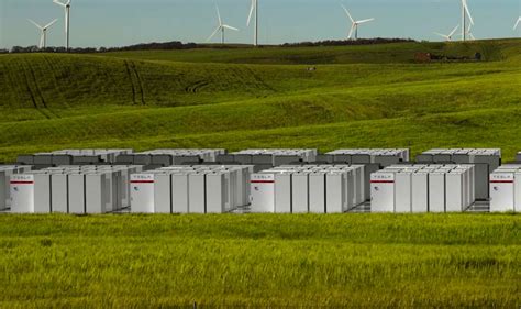 Solar Battery Farm In Queensland Connected To The National Grid