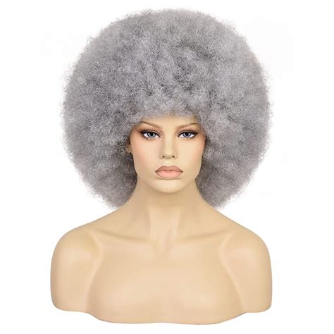 Joneting Afro Wig 1 Cap Wig Short Afro Puff Wig For