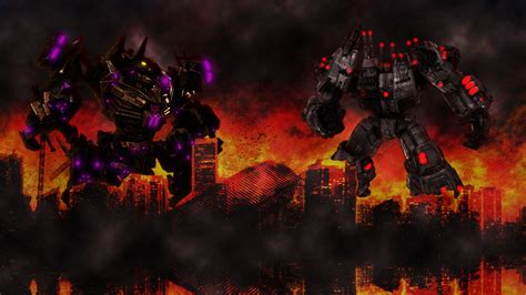 Metroplex Vs Trypticon Updated With Glows By Megatron Returns On