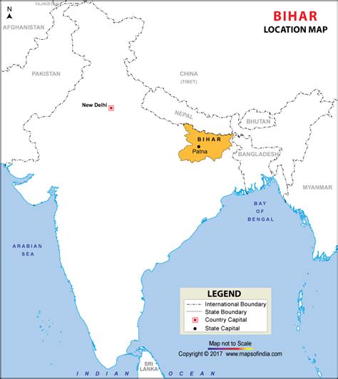 Bihar Location Map