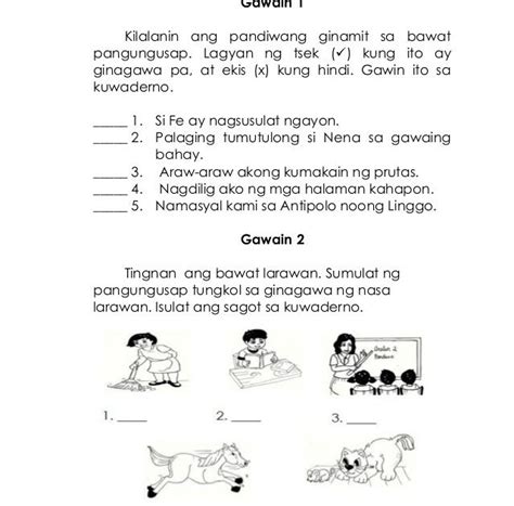 Filipino Reading Comprehension Worksheet Grade 4 Dorothy James