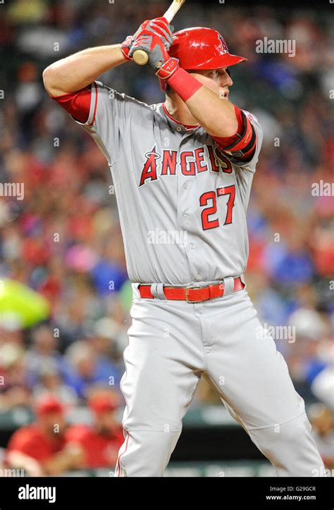 May 24 2016 Los Angeles Angels Center Fielder Mike Trout 27 During